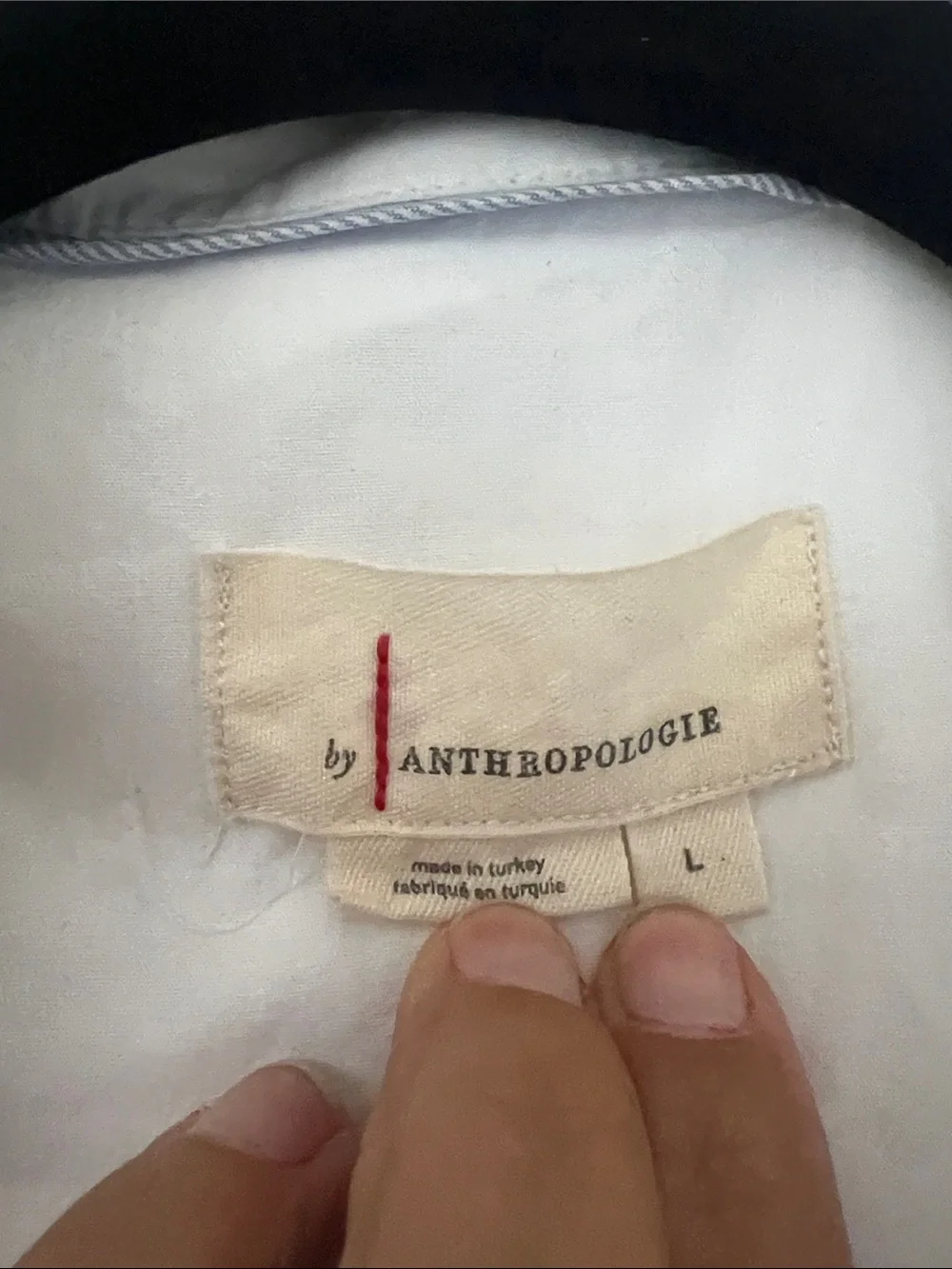 Anthropologies (Maeve) White Puff-Sleeve Wrap Button Blouse - Women